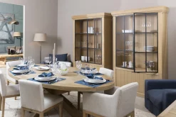 Discount Flamant Ijzeren Jason, Kast, Verweerd Eikenhout, 2 Ijzeren Deuren