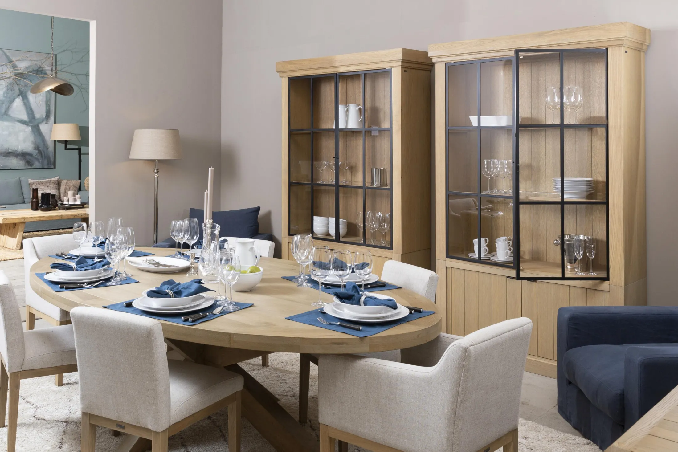 Discount Flamant Ijzeren Jason, Kast, Verweerd Eikenhout, 2 Ijzeren Deuren