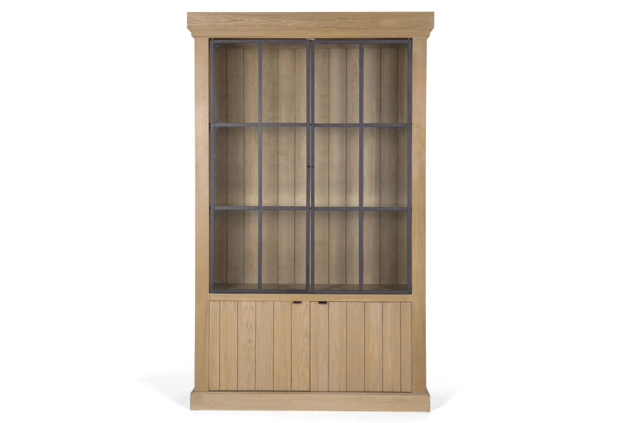 Discount Flamant Ijzeren Jason, Kast, Verweerd Eikenhout, 2 Ijzeren Deuren