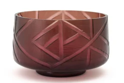 New Flamant Jelger, Kom, Glas, Rook/Mauve, L