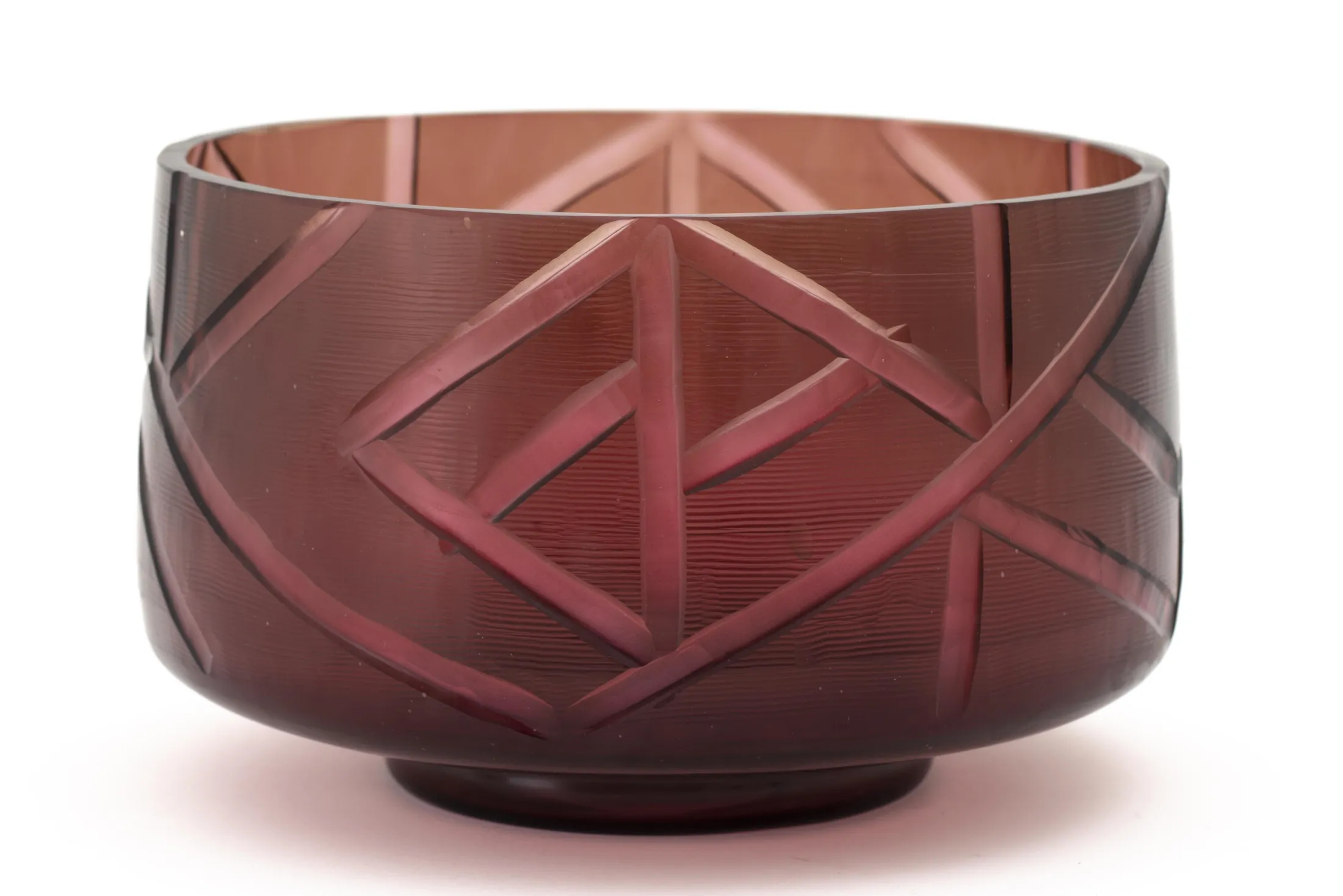 New Flamant Jelger, Kom, Glas, Rook/Mauve, L