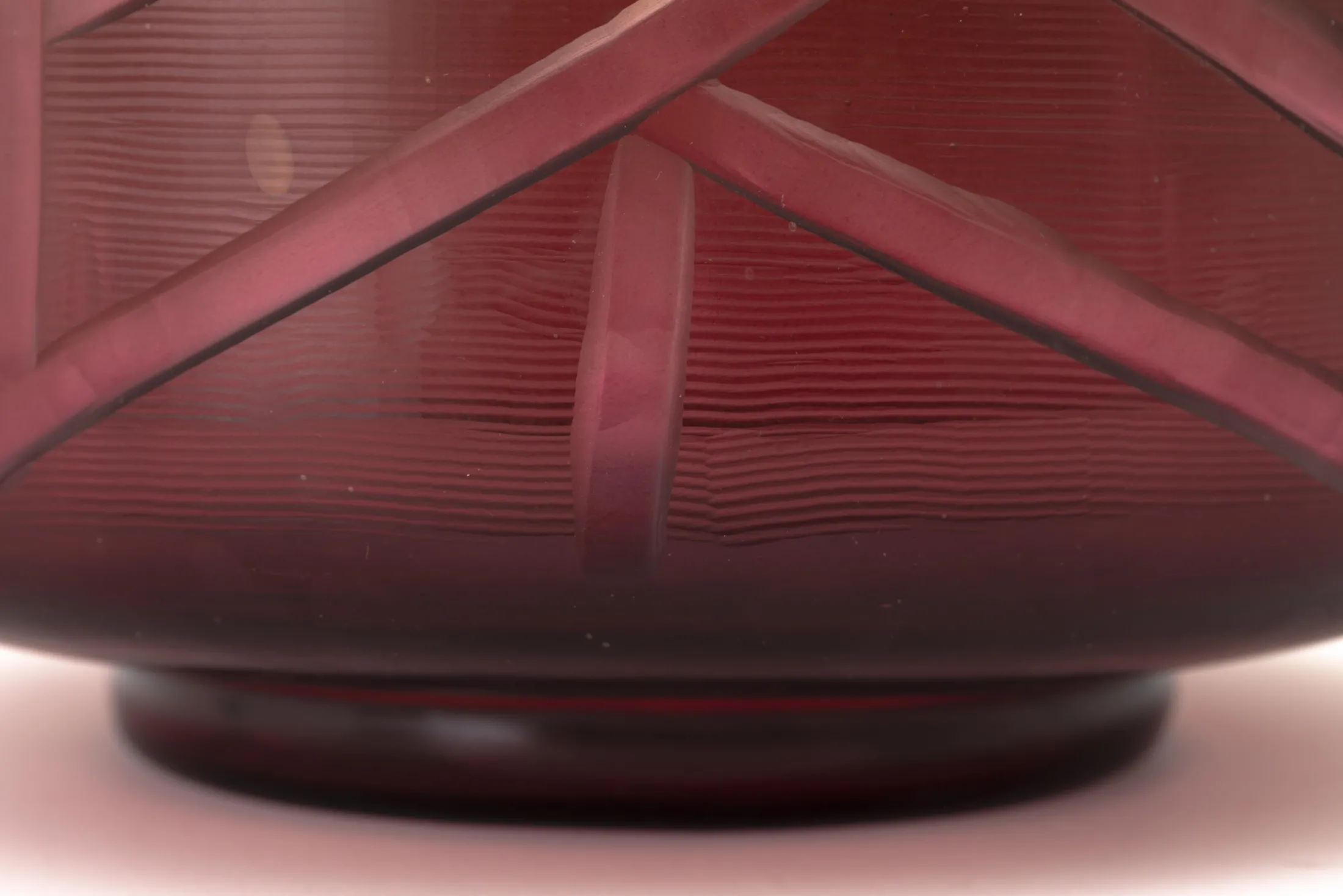 New Flamant Jelger, Kom, Glas, Rook/Mauve, L