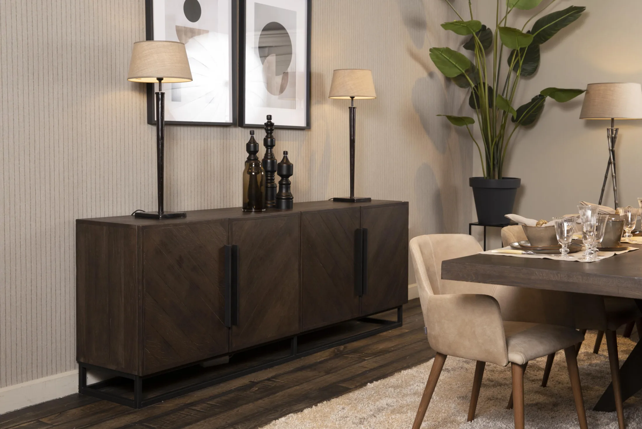 New Flamant Lana, Dressoir, 4 Deuren