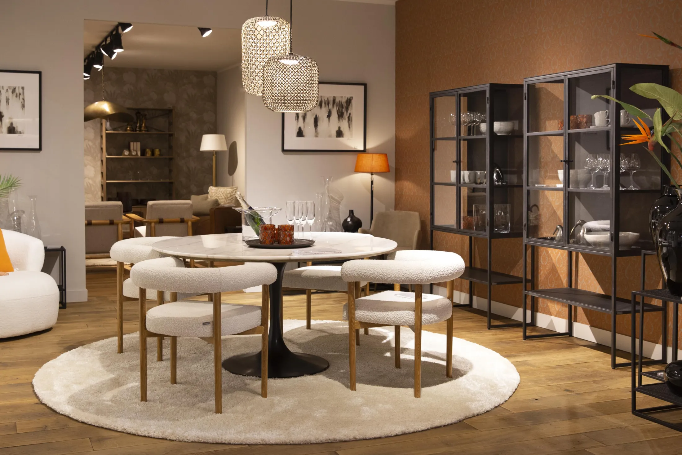 Sale Flamant Laurance, Vitrinekast, Zwart, Metaal, 2 Deuren