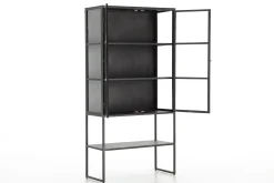 Sale Flamant Laurance, Vitrinekast, Zwart, Metaal, 2 Deuren
