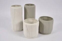 Outlet Flamant Laurena, Vaas, Keramiek, Grijs, S