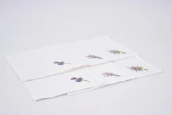 Best Flamant Lavendel, Servet, Borduurwerk, Set Van 6
