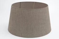 Best Flamant Lindro, Lampenkap, Naturel En Grijs, Cilinder, 50 Cm
