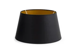 Outlet Flamant Lindro, Lampenkap, Zwart En Goud, Cilinder, 30 Cm