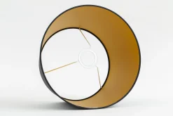 Outlet Flamant Lindro, Lampenkap, Zwart En Goud, Cilinder, 30 Cm
