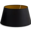 Sale Flamant Lindro, Lampenkap, Zwart En Goud, Cilinder, 40 Cm
