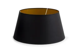 Sale Flamant Lindro, Lampenkap, Zwart En Goud, Cilinder, 40 Cm