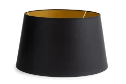 Sale Flamant Lindro, Lampenkap, Zwart En Goud, Cilinder, 50 Cm