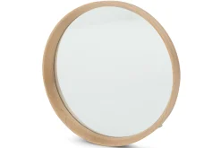 Flamant Lucente, Spiegel, Eiken, Rond, 33Cm