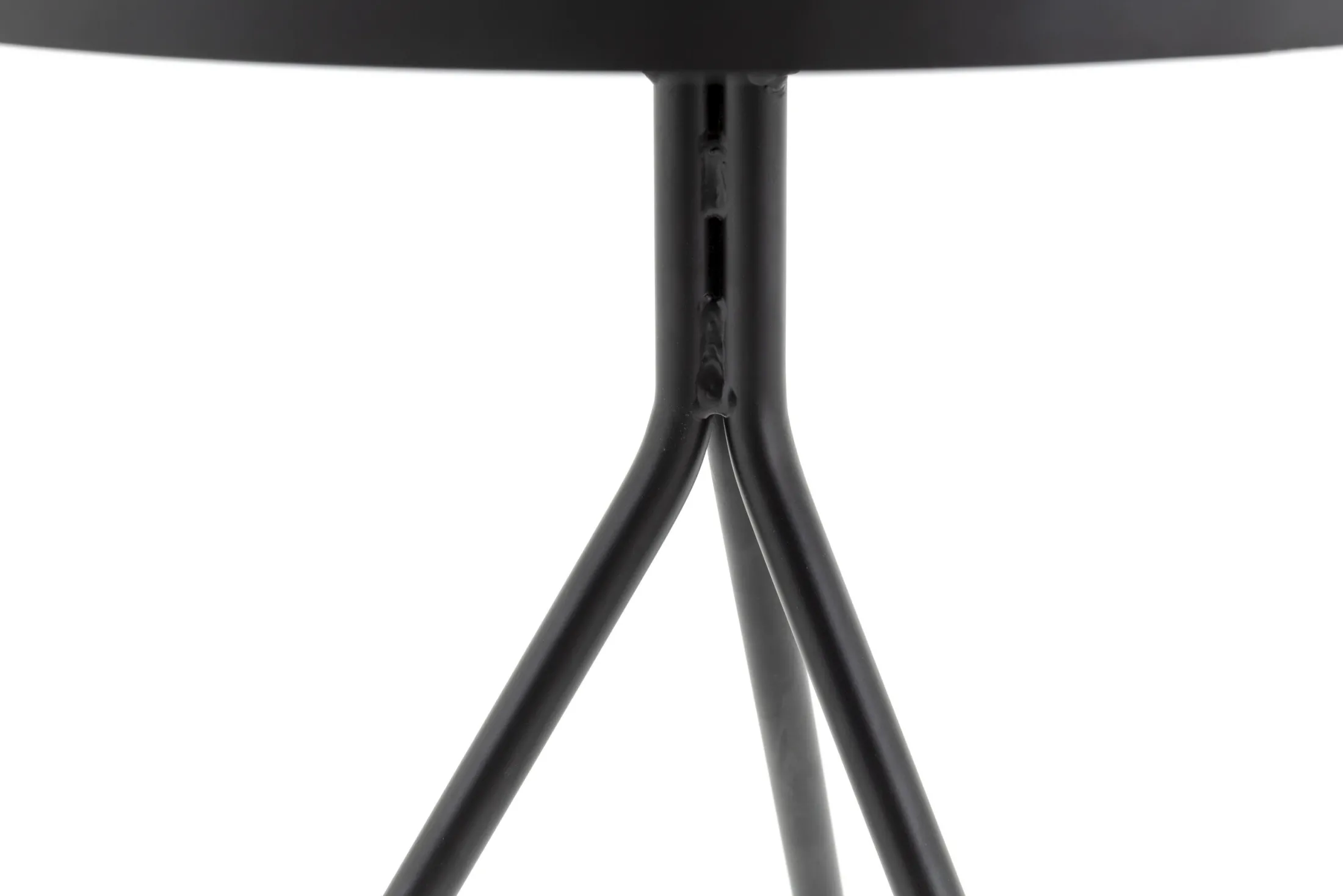 Hot Flamant Madison, Bijzettafel, Eiken En Metaal, Rond, 45 Cm, Donkerbruin