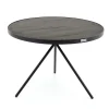 New Flamant Madison, Bijzettafel, Eiken En Metaal, Rond, 60 Cm, Donkerbruin