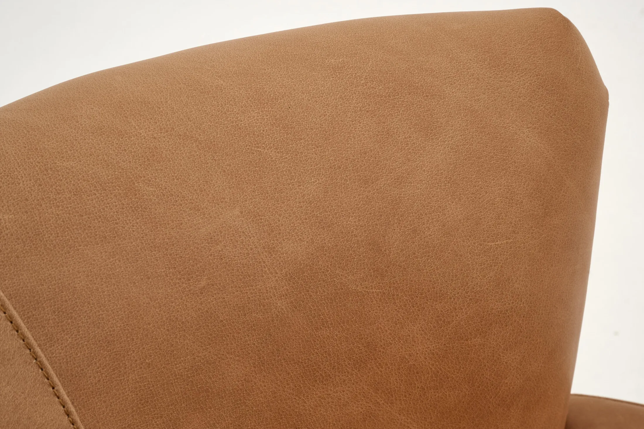 Clearance Flamant Marchetti, Fauteuil, Leer Cognoac, Draaibaar