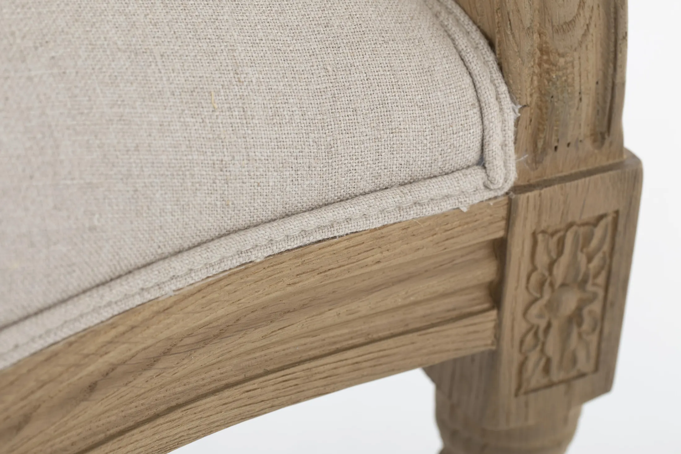 New Flamant Medy, Fauteuil, Eiken, Natuurlijk Linnen