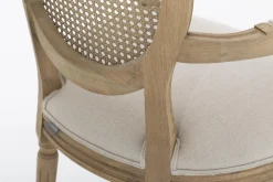 New Flamant Medy, Fauteuil, Eiken, Natuurlijk Linnen