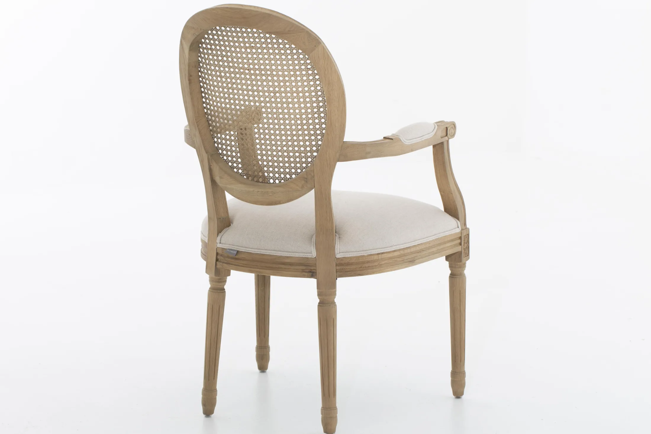 New Flamant Medy, Fauteuil, Eiken, Natuurlijk Linnen