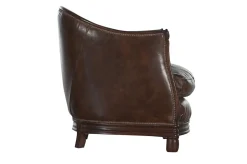 Hot Flamant Melbury, Club Fauteuil, Donkerbruin, Leer