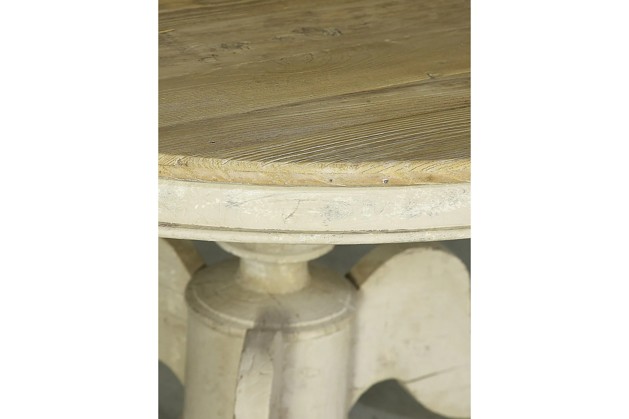 Clearance Flamant Milan, Eettafel, Rond, Gerecycled Hout, 140 Cm, Model 1