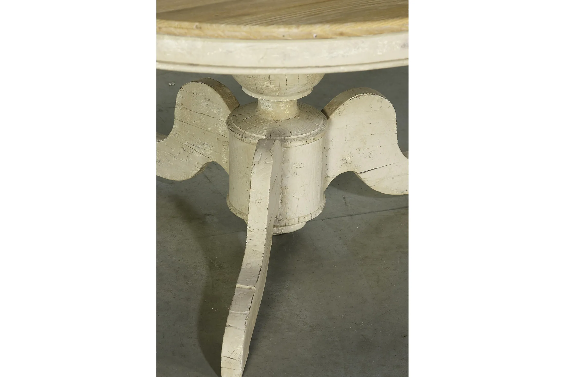 Clearance Flamant Milan, Eettafel, Rond, Gerecycled Hout, 140 Cm, Model 1