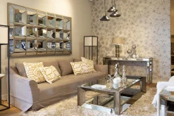 Sale Flamant Mitchell, Salontafel, Rechthoekig, Spiegelglas En Hout, 120X70