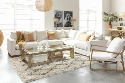 Sale Flamant Mitchell, Salontafel, Rechthoekig, Spiegelglas En Hout, 120X70