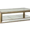 Hot Flamant Mitchell, Salontafel, Rechthoekig, Spiegelglas En Hout, 160X80