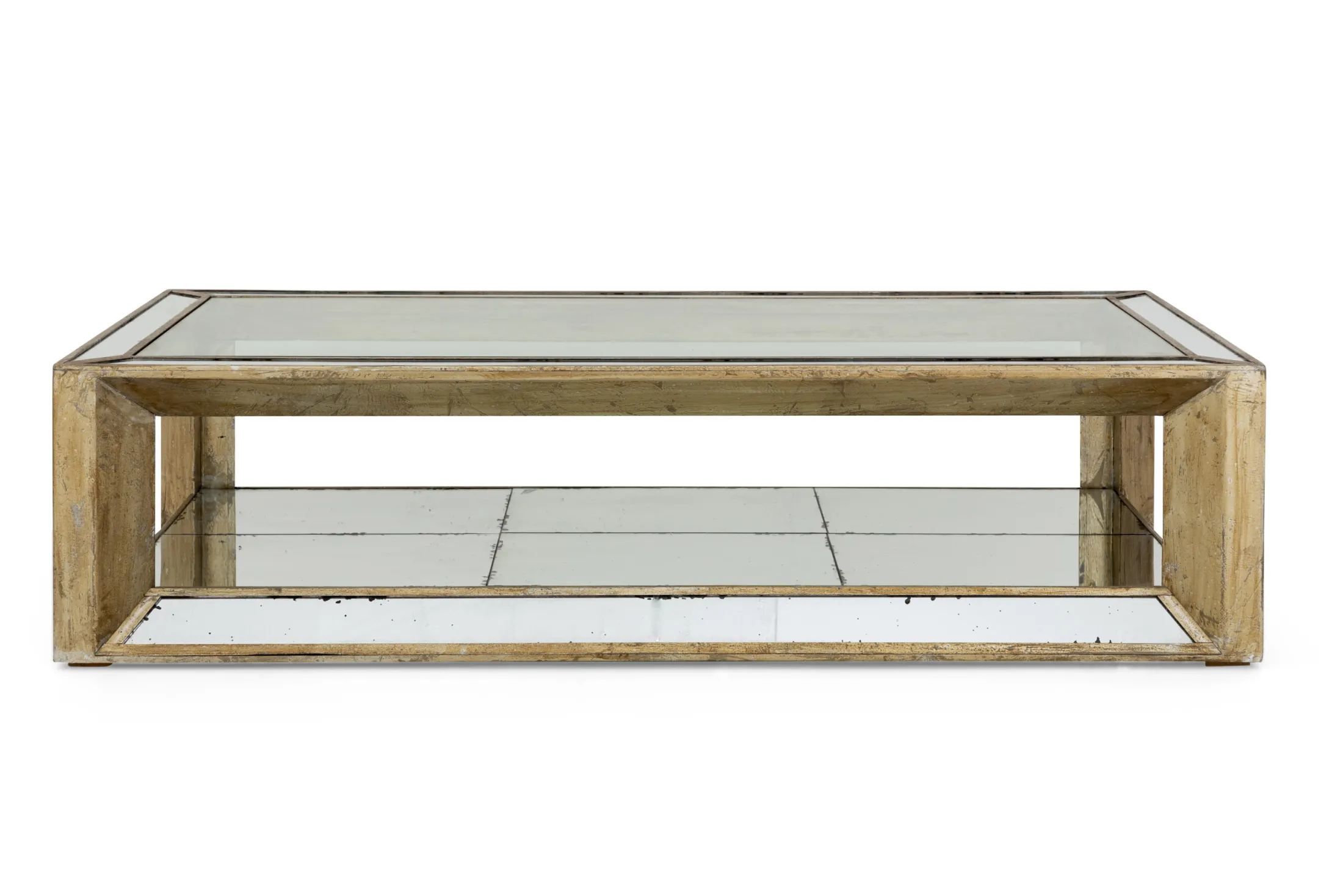 Hot Flamant Mitchell, Salontafel, Rechthoekig, Spiegelglas En Hout, 160X80
