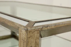 Hot Flamant Mitchell, Salontafel, Rechthoekig, Spiegelglas En Hout, 160X80