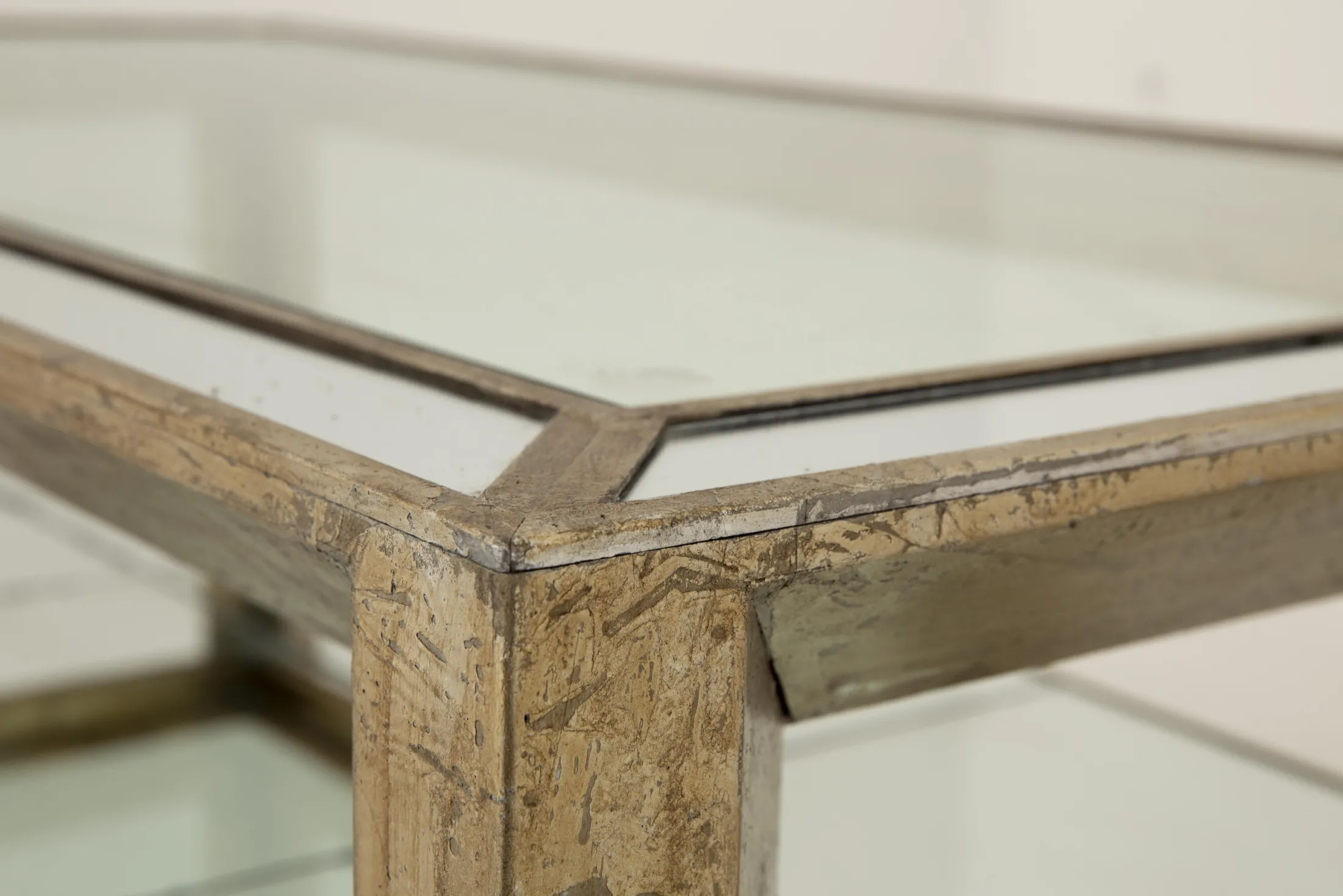 Hot Flamant Mitchell, Salontafel, Rechthoekig, Spiegelglas En Hout, 160X80