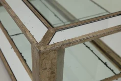 Hot Flamant Mitchell, Salontafel, Rechthoekig, Spiegelglas En Hout, 160X80
