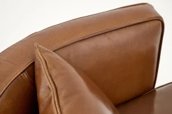 New Flamant Nelia, Fauteuil, Leer Cognoac, Draaibaar