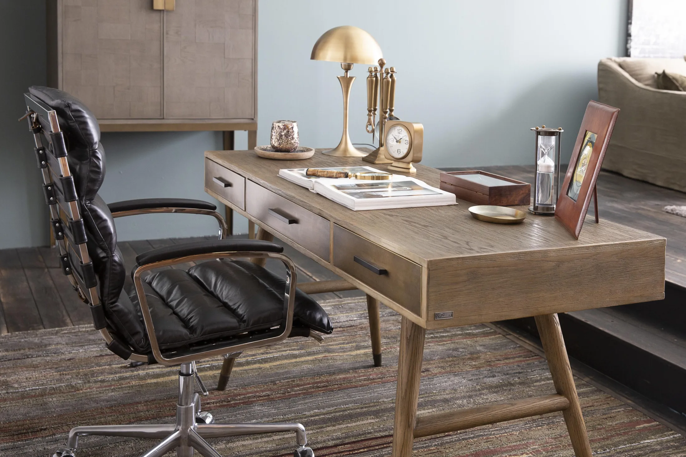 Best Flamant Nontemar, Bureau, Hout En Messing