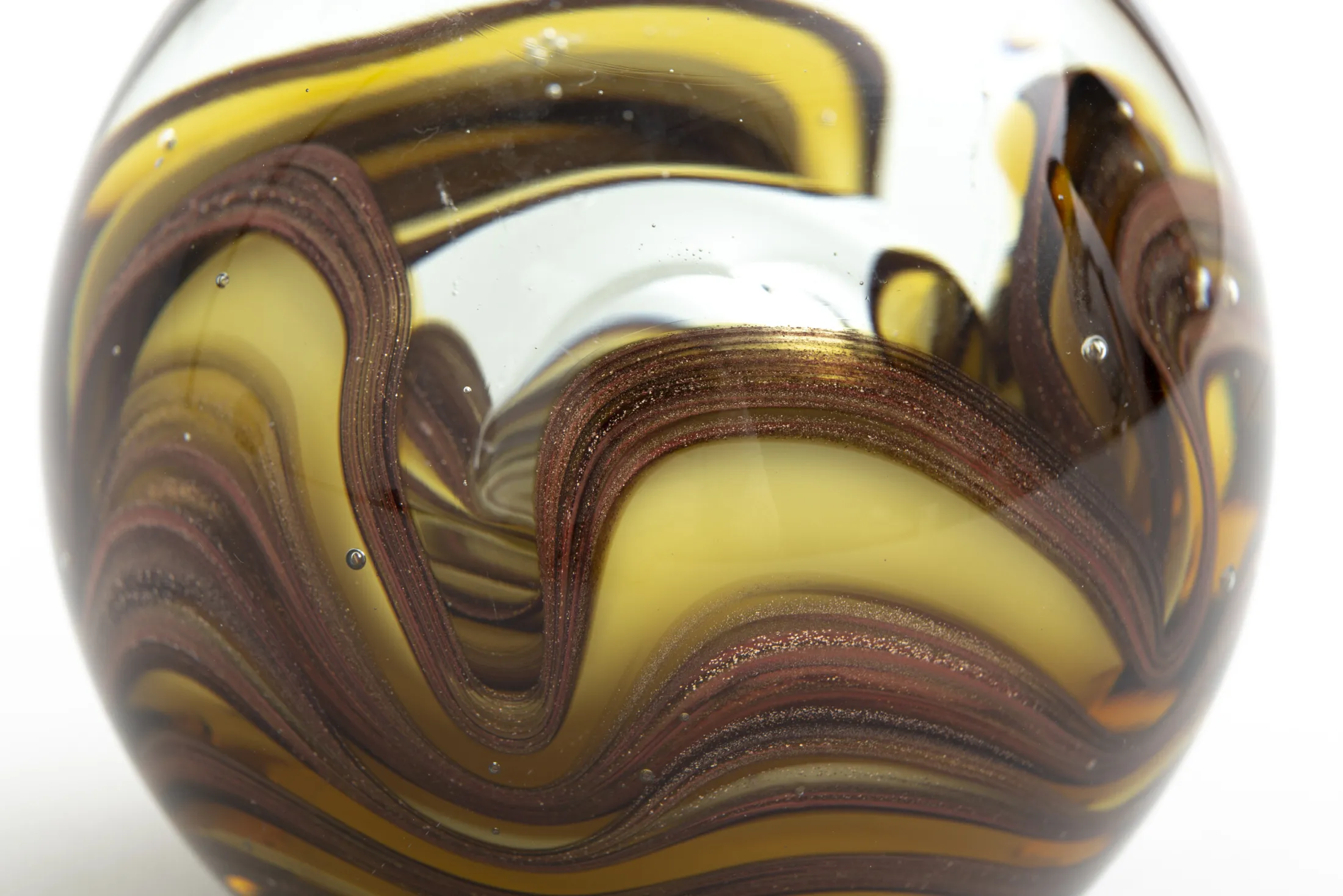 New Flamant Novan, Presse-Papier, Glas