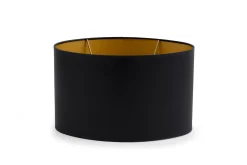 Clearance Flamant Ovaal, Lampenkap, Zwart En Goud, Ovaal, 30 Cm
