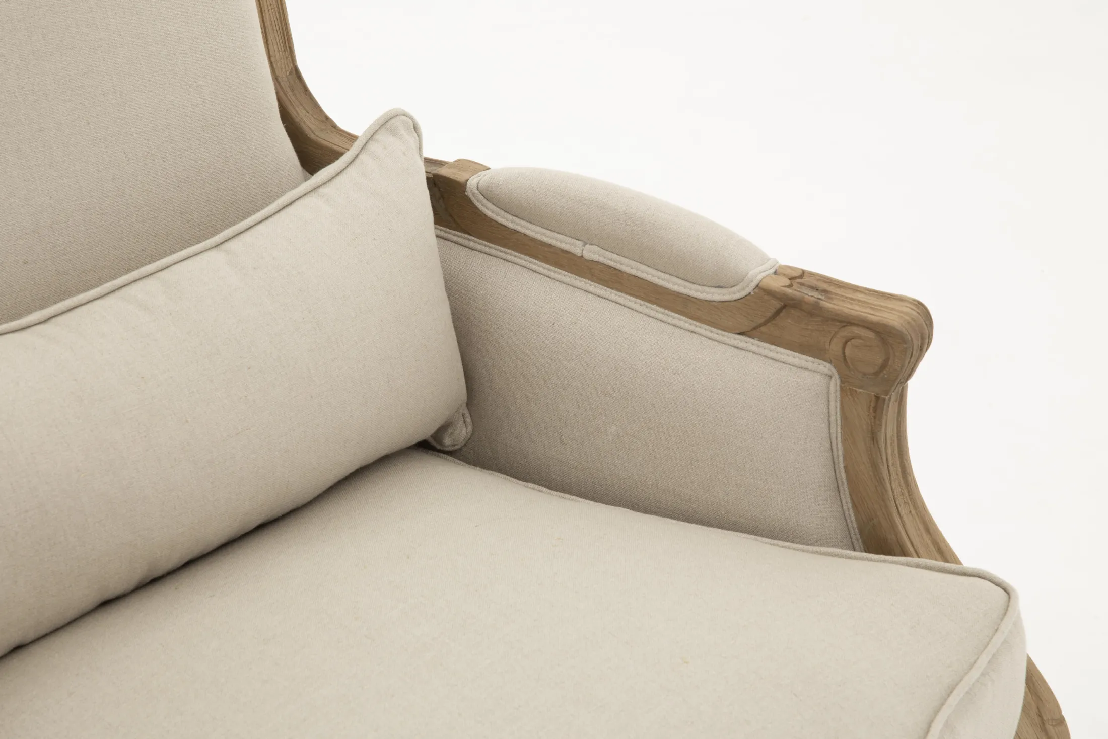 Clearance Flamant Ranomi, Fauteuil, Natuurlijk Linnen