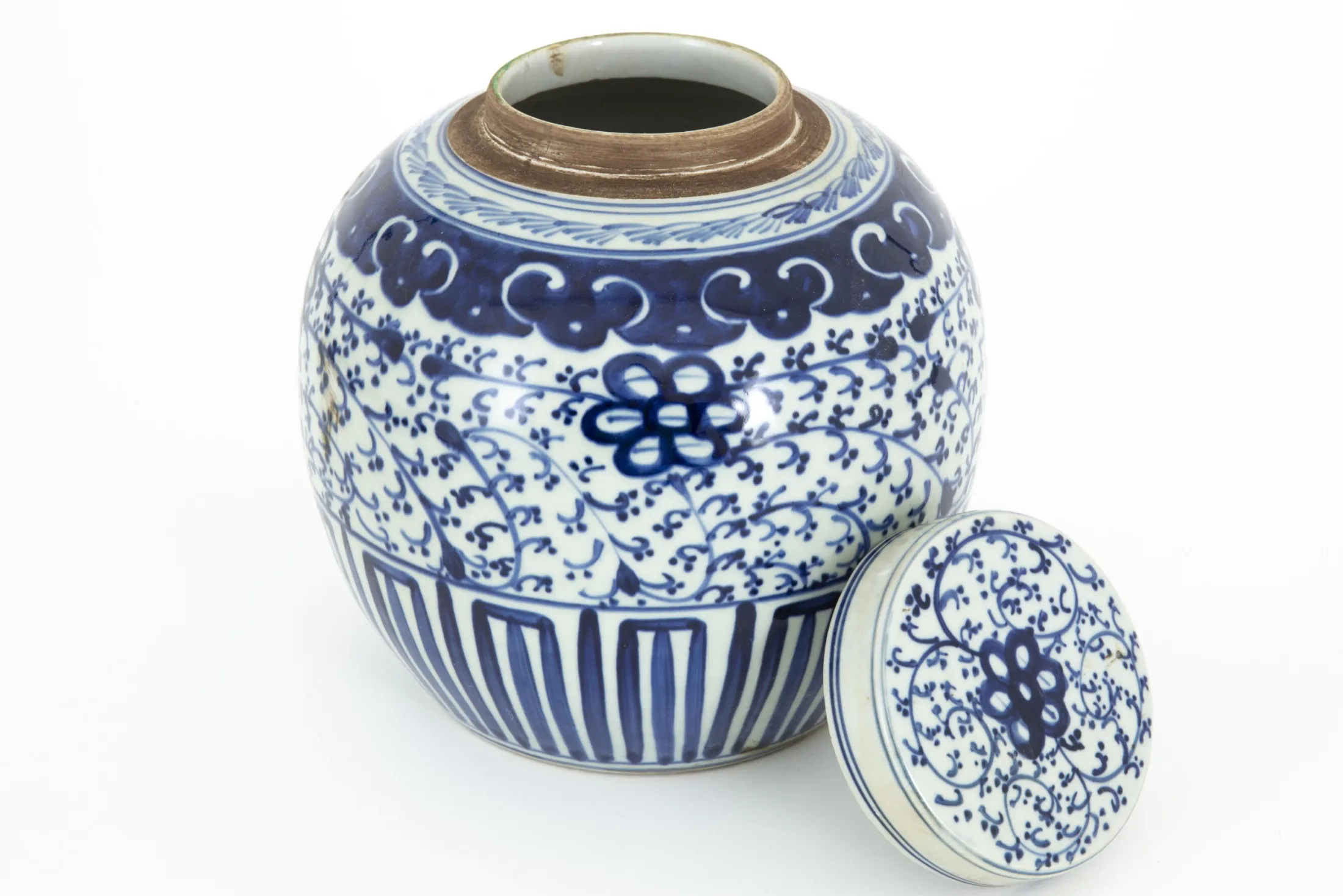 Online Flamant Redding, Potiche, Blauw/Wit