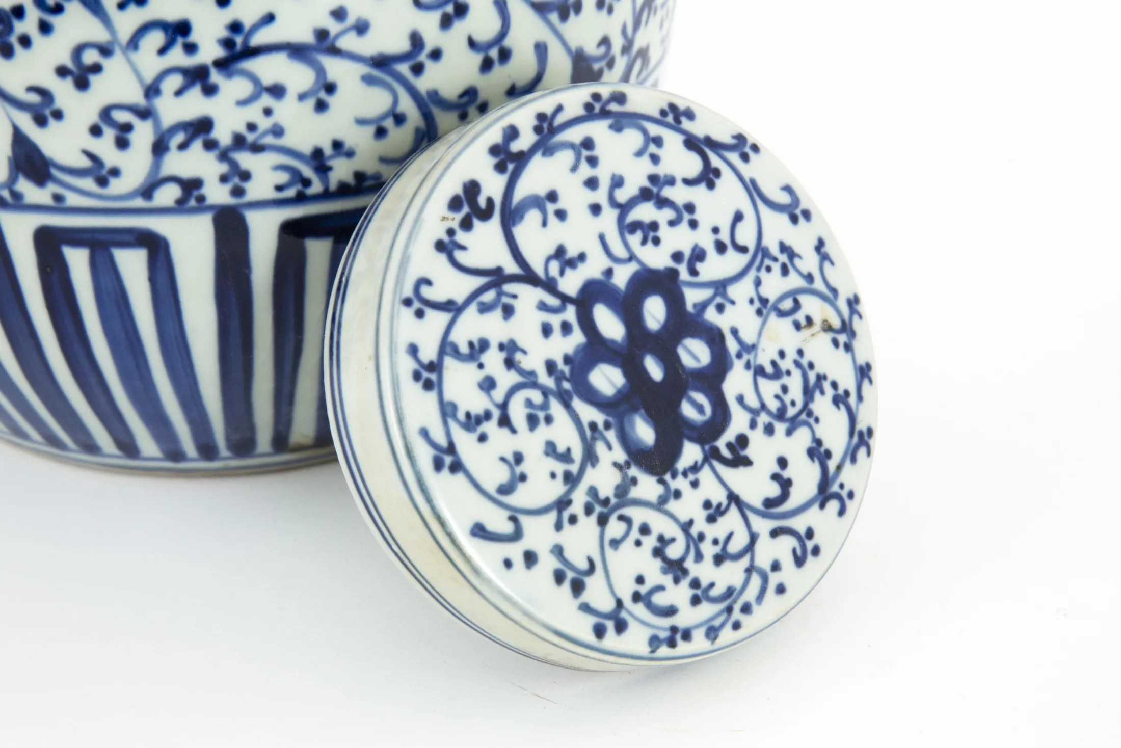 Online Flamant Redding, Potiche, Blauw/Wit