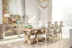Hot Flamant Reggie, Eettafel, Rechthoekig, Hout, Naturel