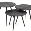 Clearance Flamant Robyn, Bijzettafel, Teruggewonnen Teak, Rond, Set Van 3