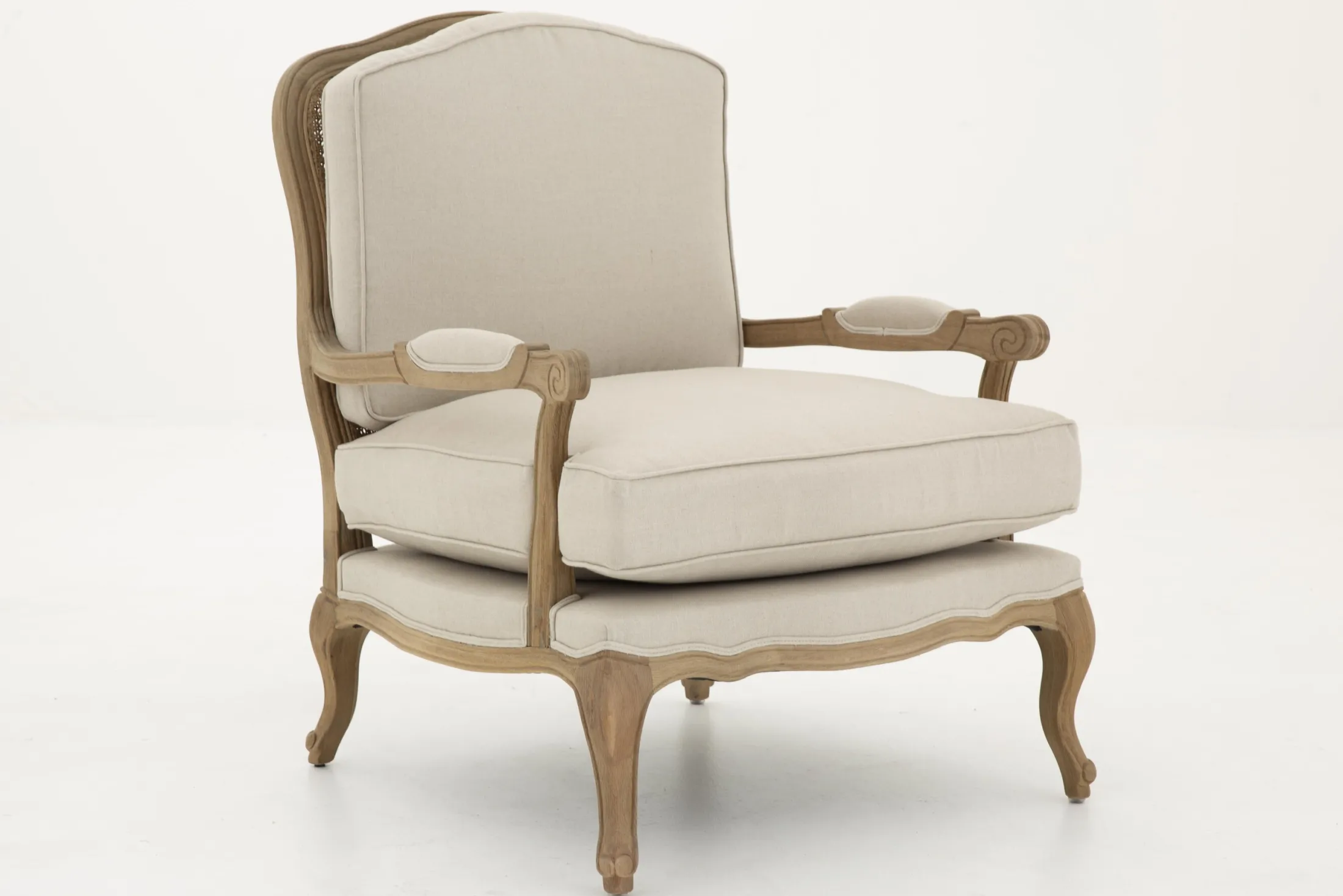 Hot Flamant Sally, Fauteuil, Natuurlijk Linnen