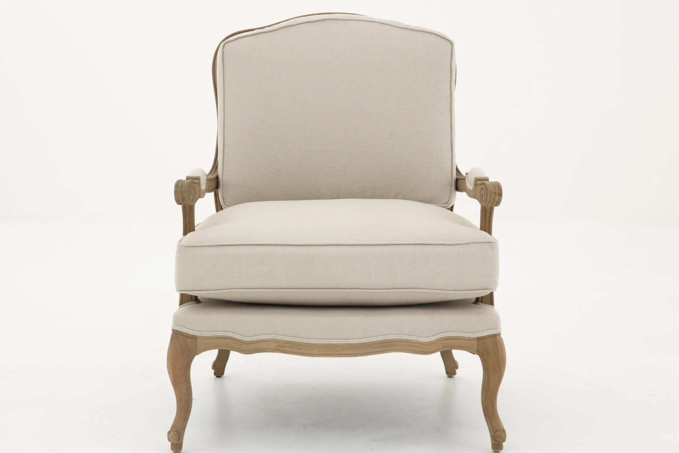 Hot Flamant Sally, Fauteuil, Natuurlijk Linnen