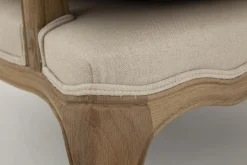 Hot Flamant Sally, Fauteuil, Natuurlijk Linnen