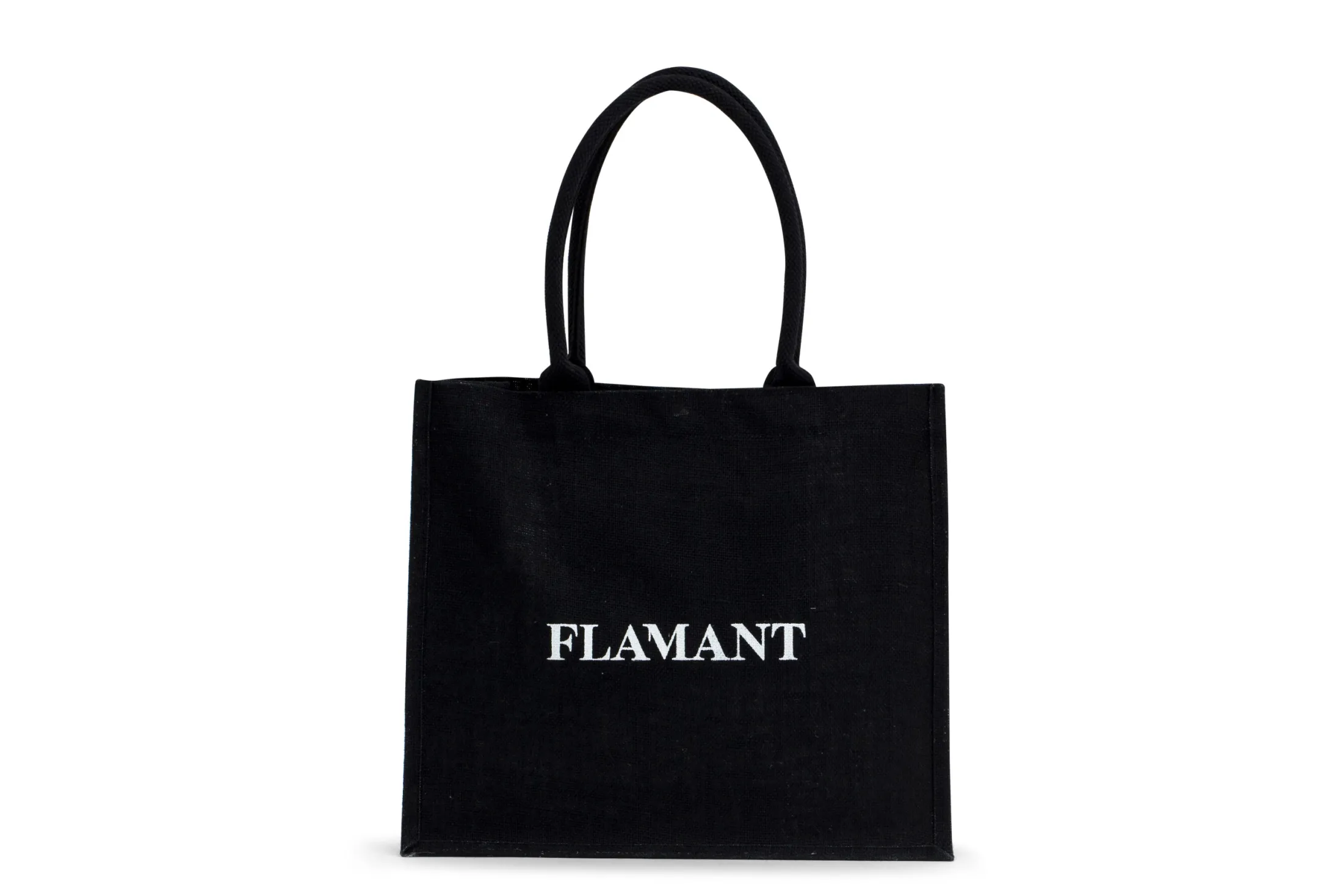 New Flamant Shopper , Boodschappentas, Jute, Zwart