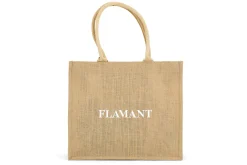Online Flamant Shopper , Boodschappentas, Jute, Naturel