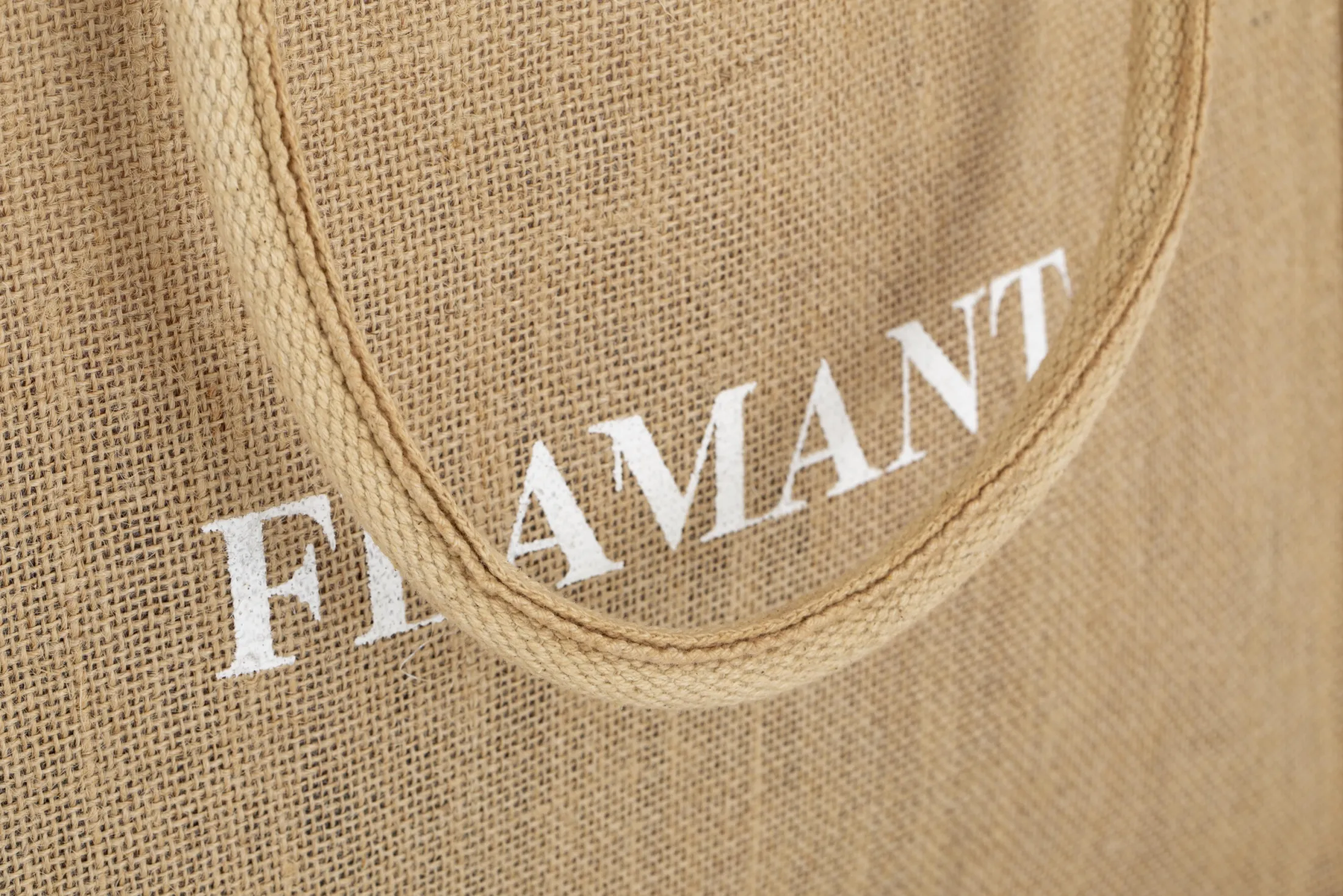 Online Flamant Shopper , Boodschappentas, Jute, Naturel
