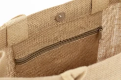 Online Flamant Shopper , Boodschappentas, Jute, Naturel